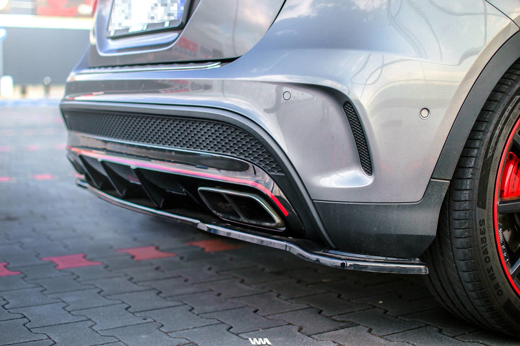 Maxton Design Heckansatz Mercedes-Benz GLA 45 AMG schwarz Hochglanz für Mercedes-Benz GLA X156