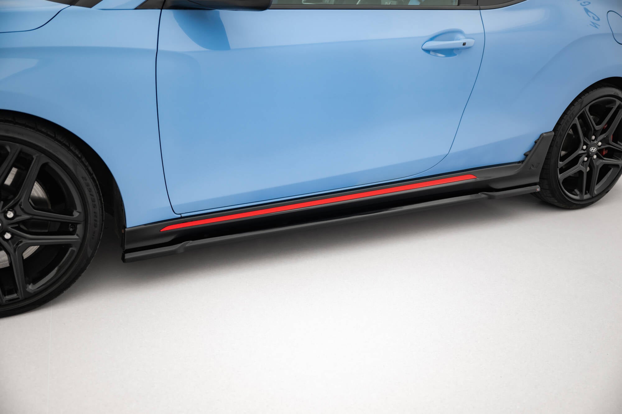 Maxton Design Street+ Seitenschweller Leisten passend für Hyundai Veloster N Mk2 schwarz Hochglanz