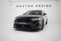 Maxton Design Street+ Spoilerlippe Front Ansatz V.1 passend für Audi S8 / A8 S-Line D5 schwarz Hochglanz