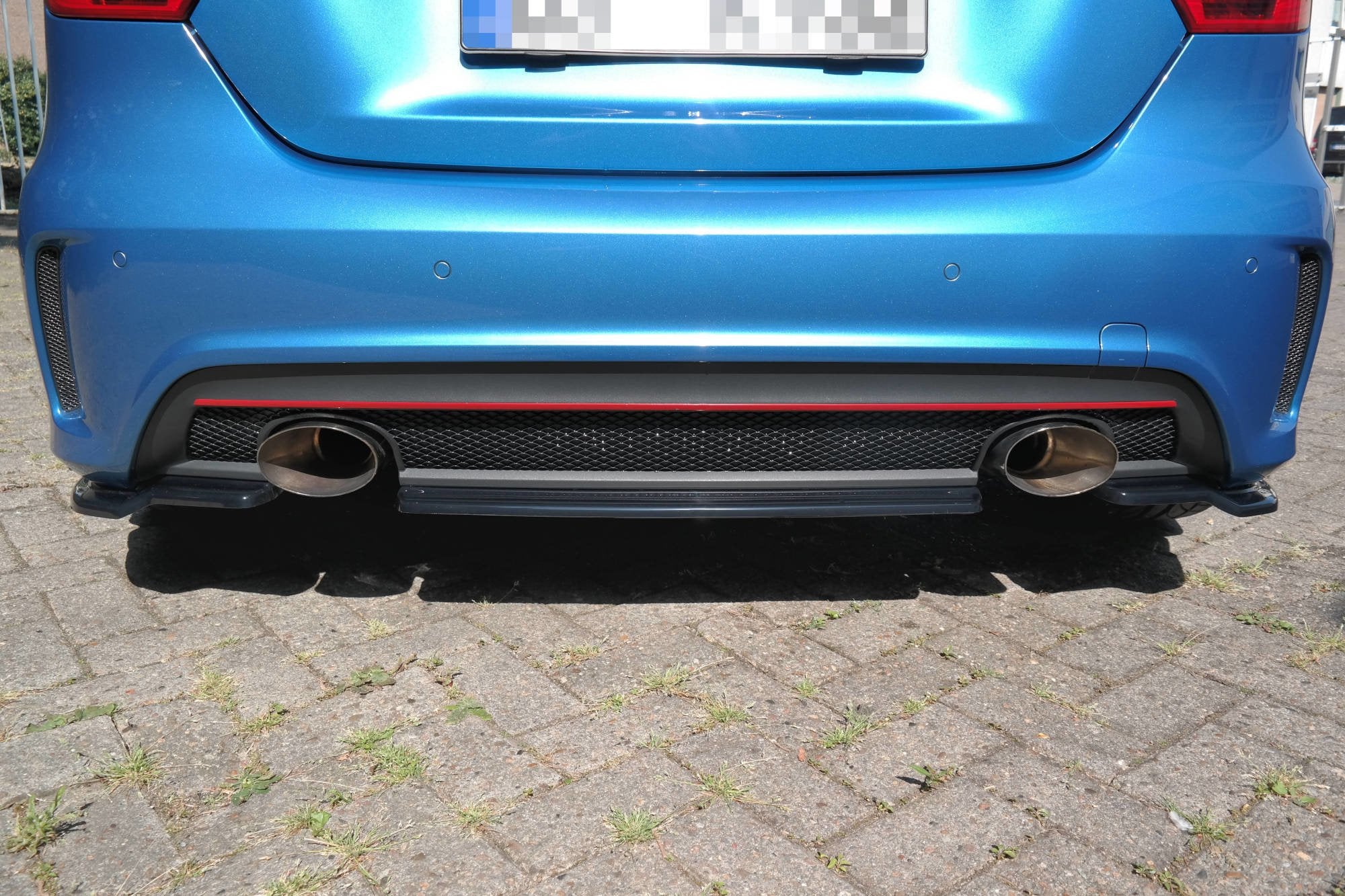 Maxton Design Heckansatz Mercedes W176 AMG-LINE vor Facelift schwarz Hochglanz für Mercedes-Benz A Klasse W176