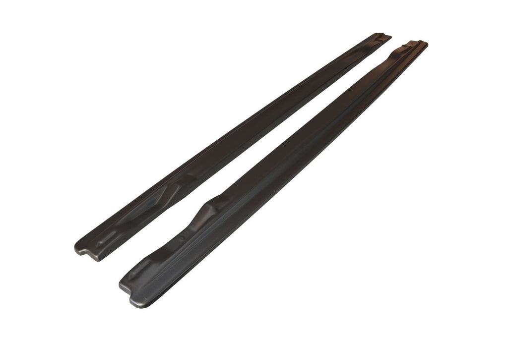 Maxton Design Seitenschweller Ansatz für AUDI A6 C6 S-LINE FL SEDAN schwarz Hochglanz