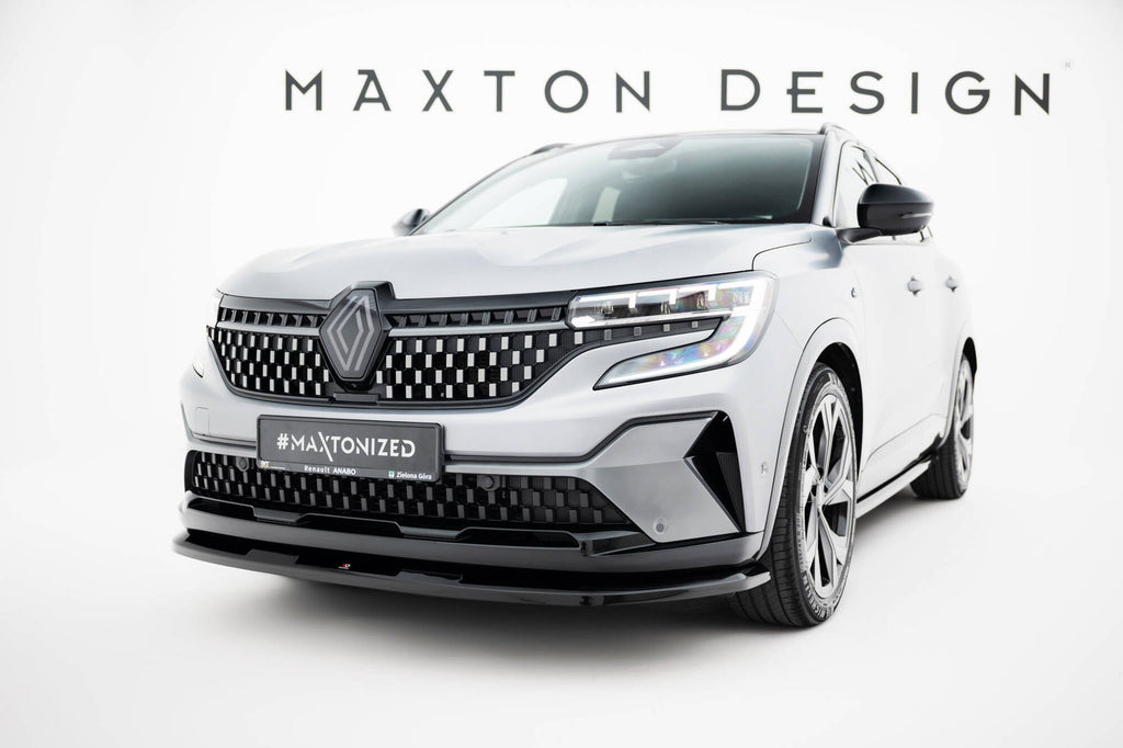 Maxton Design Street+ Spoilerlippe Front Ansatz passend für Renault Austral Iconic / Iconic Esprit Alpine Mk1 schwarz Hochglanz