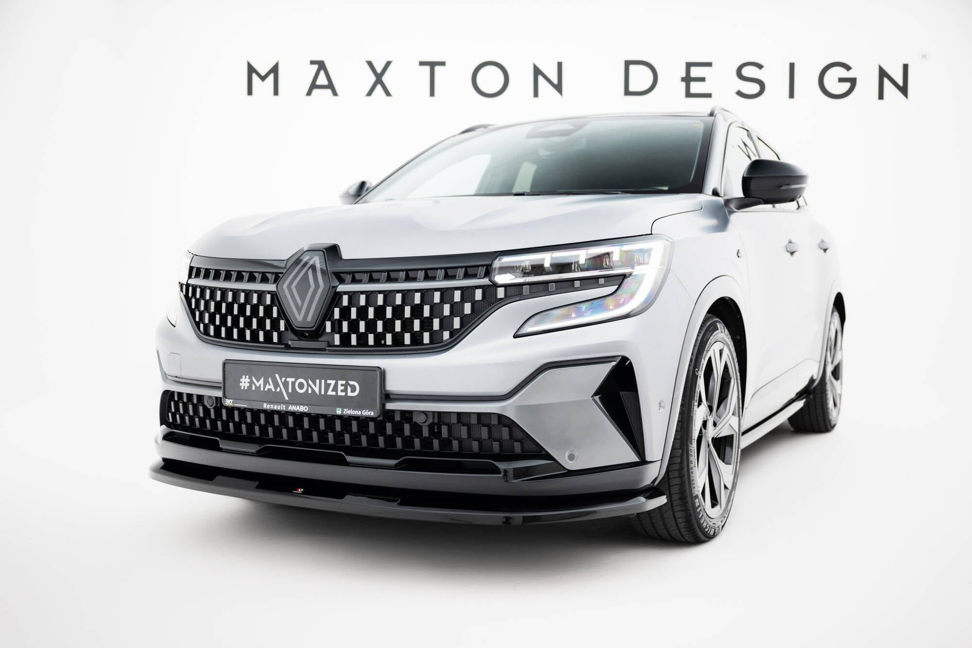 Maxton Design Street+ Spoilerlippe Front Ansatz passend für Renault Austral Iconic / Iconic Esprit Alpine Mk1 schwarz Hochglanz