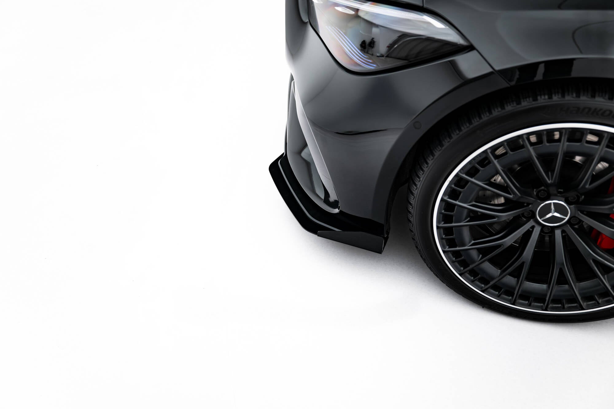 Maxton Design Front Stoßstange Flaps passend für Flaps Mercedes-AMG CLE 53 C236 schwarz Hochglanz