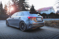 Maxton Design Street+ Mittlerer Diffusor RACE passend für Mercedes-Benz A Hatchback AMG Line W177 schwarz Hochglanz