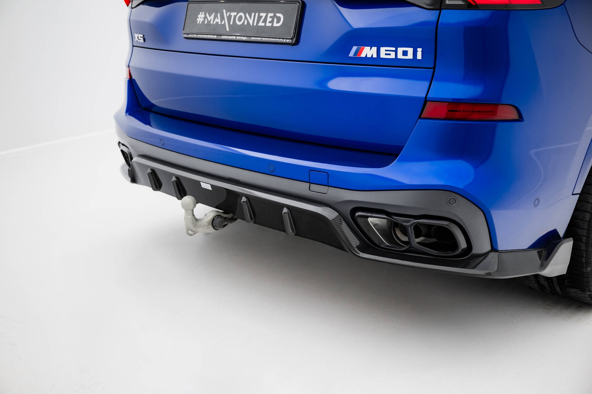 Maxton Design Prepreg Carbon Fiber Diffusor Heck Ansatz passend für BMW X5 M-Paket G05