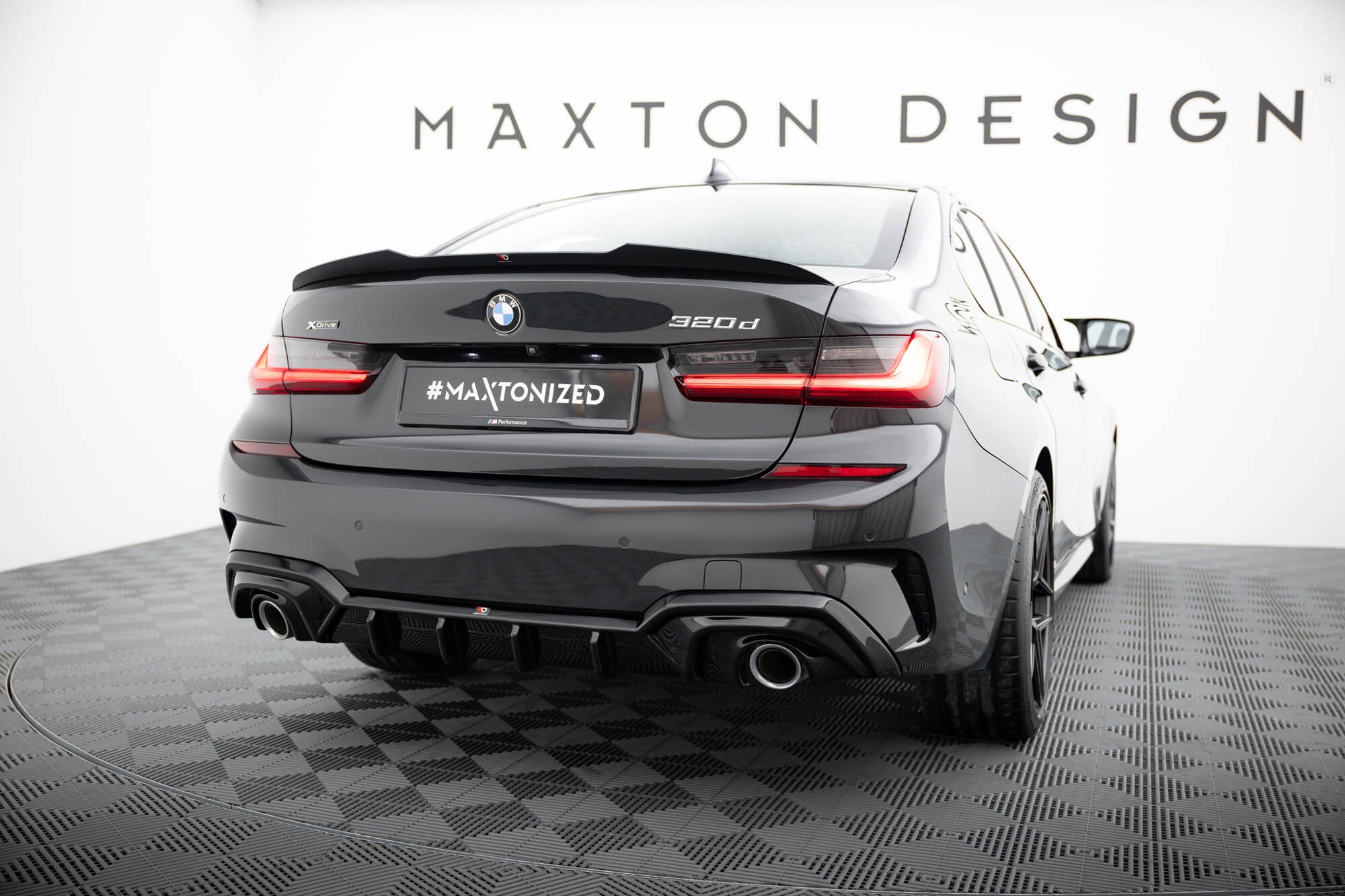 Maxton Design Diffusor Heck Ansatz passend für BMW 3er M-Paket G20 / G21
