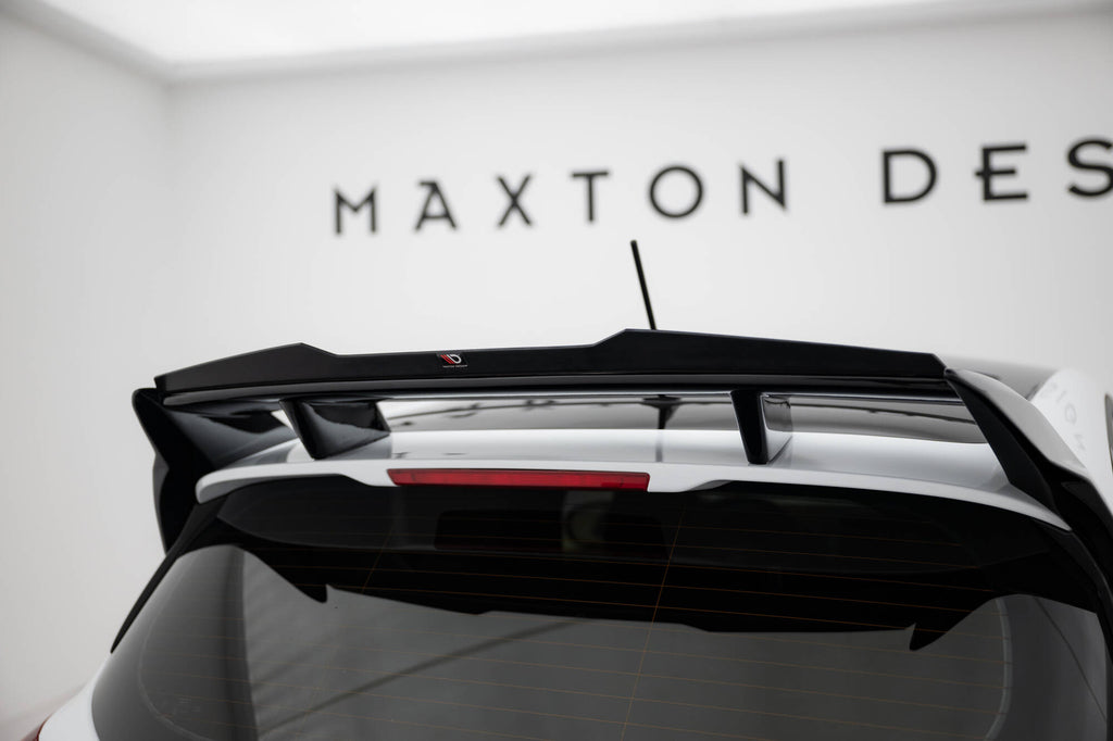 Maxton Design Spoiler CAP passend für Ford Fiesta Standard / ST / ST-Line Mk8 (Für FO-FI-8-FH1FP) schwarz Hochglanz