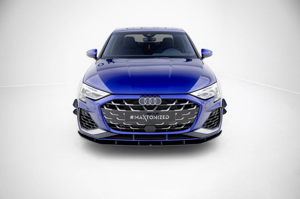 Maxton Design Street Pro Street+ Spoilerlippe Front Ansatz passend für Audi A3 S-Line Limousine / S3 Limousine 8Y Facelift