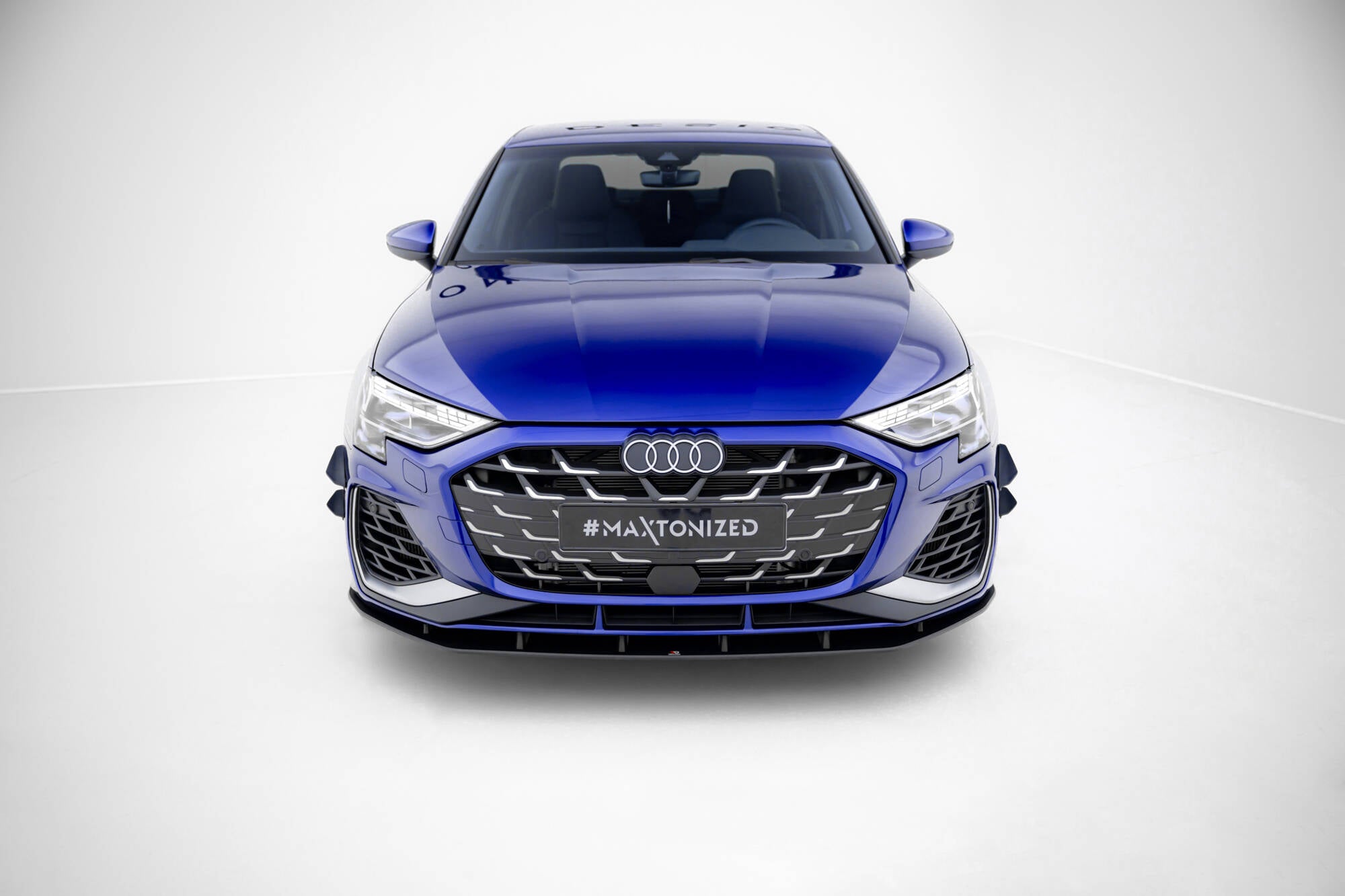 Maxton Design Street Pro Street+ Spoilerlippe Front Ansatz passend für Audi A3 S-Line Limousine / S3 Limousine 8Y Facelift
