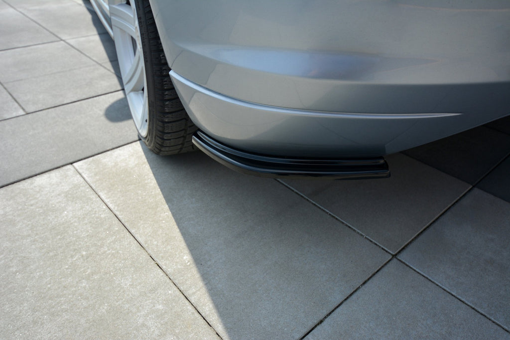 Maxton Design Heck Ansatz Flaps Diffusor passend für CHRYSLER CROSSFIRE schwarz Hochglanz