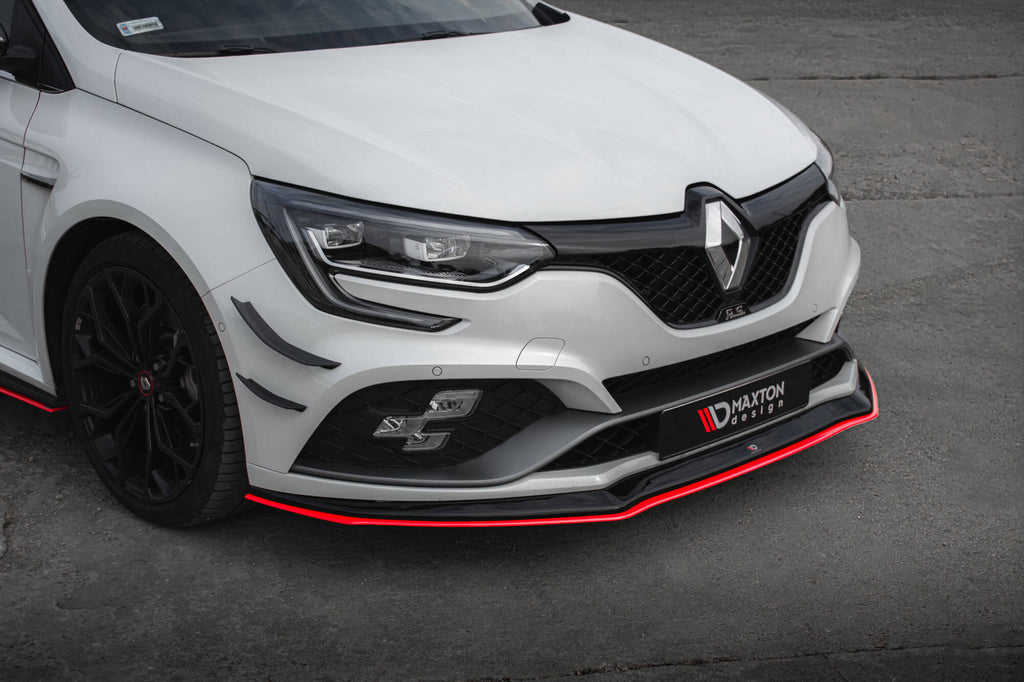 Maxton Design Street+ Spoilerlippe Front Ansatz V.3 passend für Renault Megane RS Mk4