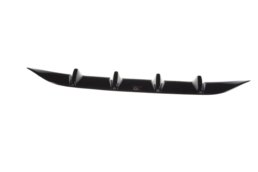 Maxton Design Diffusor Heck Ansatz passend für MERCEDES- BENZ C-KLASSE W205 COUPE AMG-LINE schwarz Hochglanz