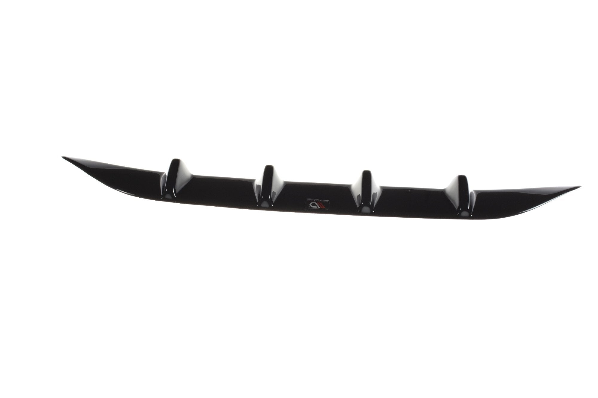 Maxton Design Diffusor Heck Ansatz passend für MERCEDES- BENZ C-KLASSE W205 COUPE AMG-LINE schwarz Hochglanz