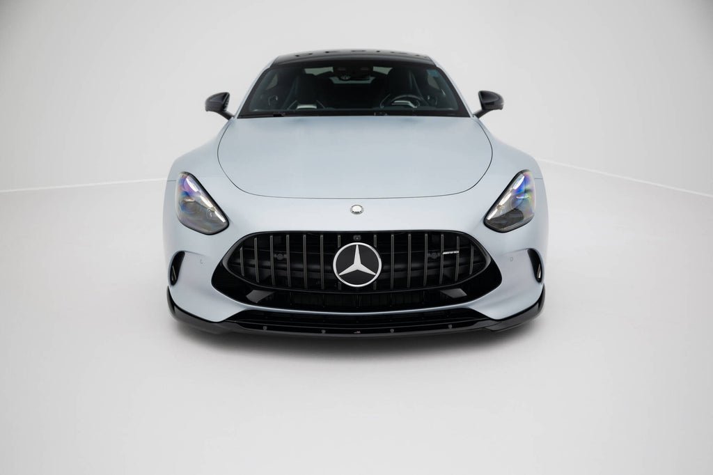 Maxton Design Street+ Spoilerlippe Front Ansatz V.2 passend für Mercedes-AMG GT 63 / 55 / 63 S E Performance C192 schwarz Hochglanz
