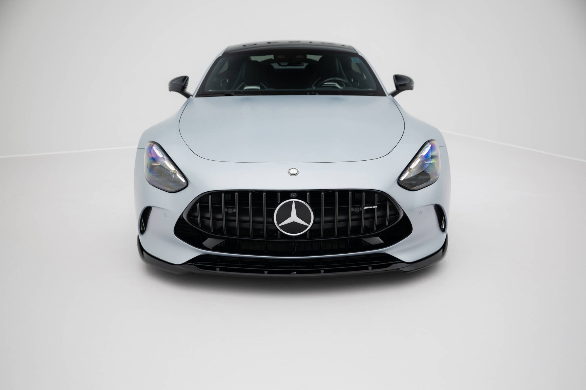 Maxton Design Street+ Spoilerlippe Front Ansatz V.2 passend für Mercedes-AMG GT 63 / 55 / 63 S E Performance C192 schwarz Hochglanz