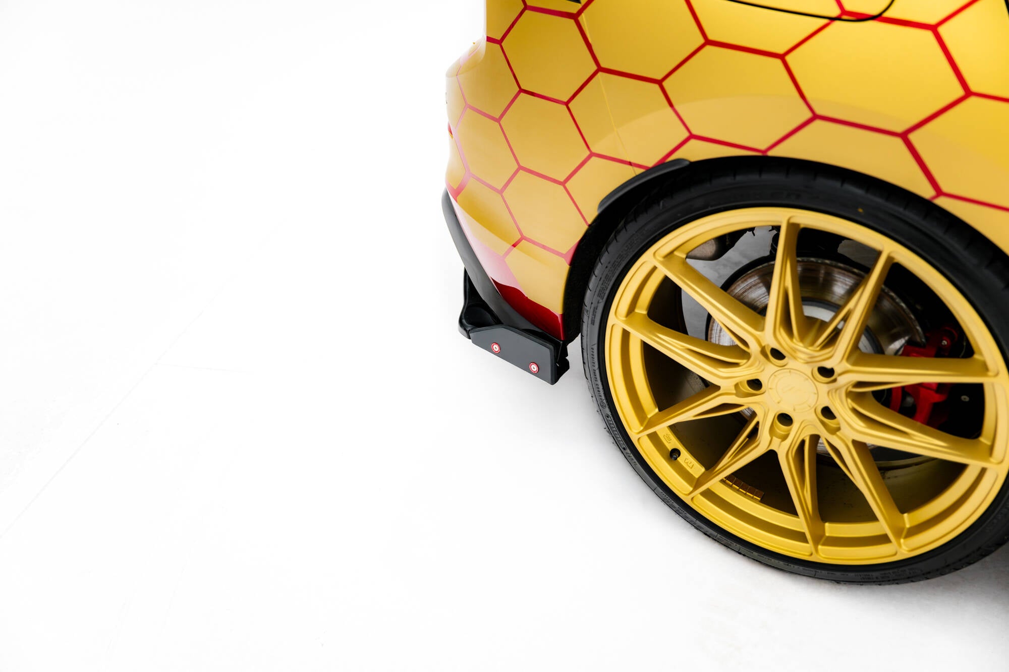 Maxton Design Heck Ansatz Flaps Diffusor V.1 + Flaps passend für VW Golf GTI Clubsport Mk8 Facelift