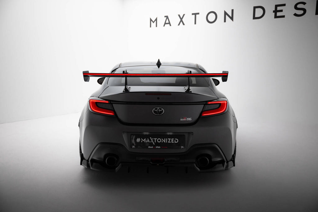 Maxton Design Carbon Spoiler With Upper Swan Mounting + LED Toyota GR86 / Subaru BRZ Mk2 für Toyota GR86 Mk1