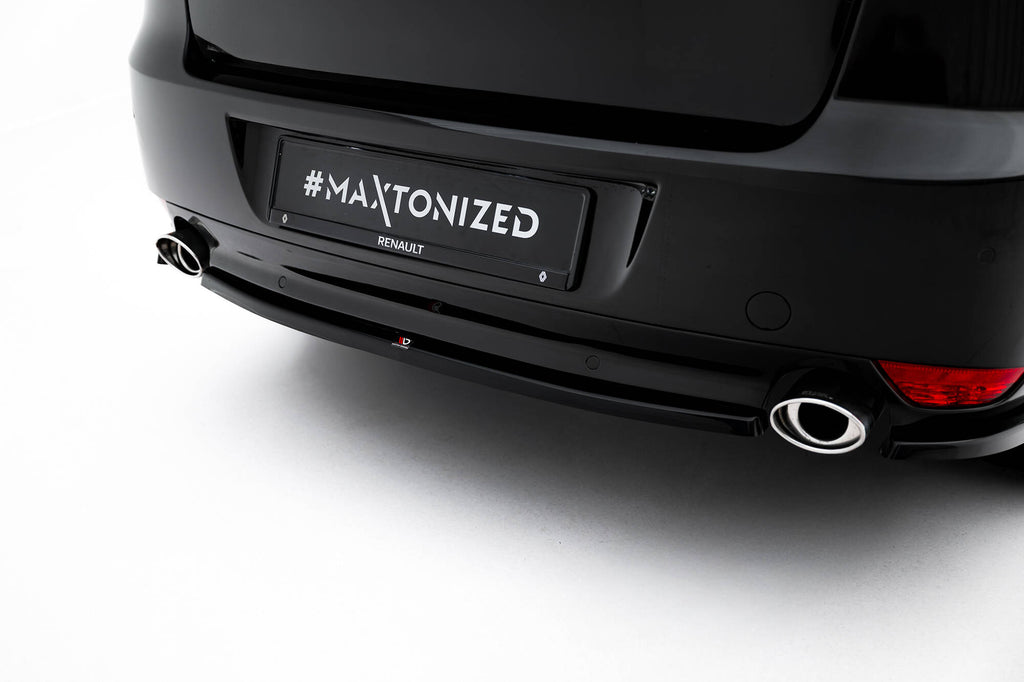 Maxton Design Heckansatz Renault Laguna Hatchback GT Mk3 schwarz Hochglanz für Renault Laguna Mk3