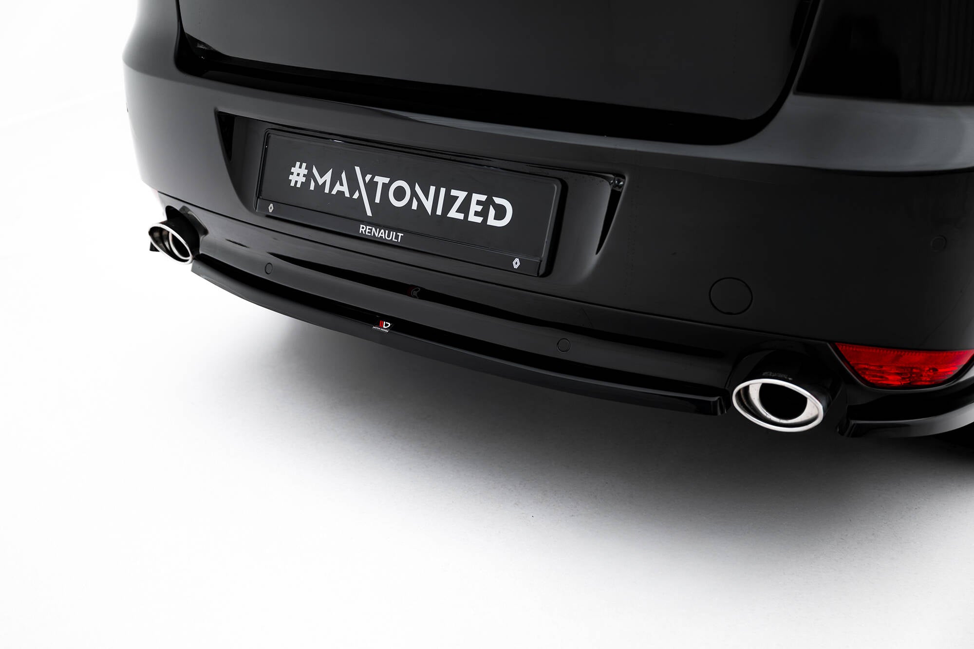Maxton Design Heckansatz Renault Laguna Hatchback GT Mk3 schwarz Hochglanz für Renault Laguna Mk3