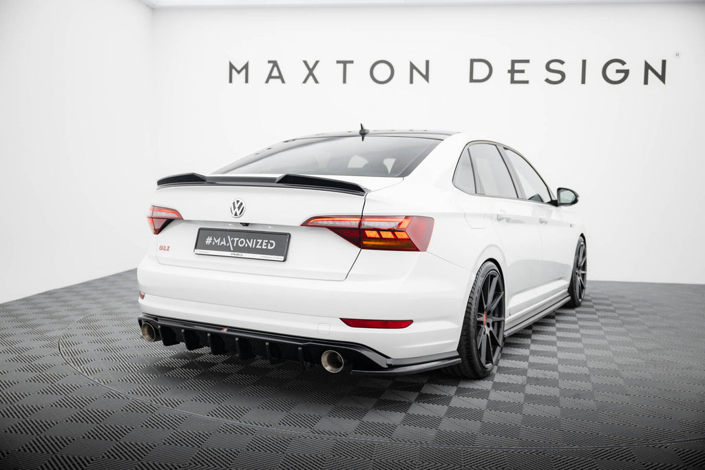 Maxton Design Diffusor Heck Ansatz passend für VW Jetta GLI Mk7 schwarz Hochglanz