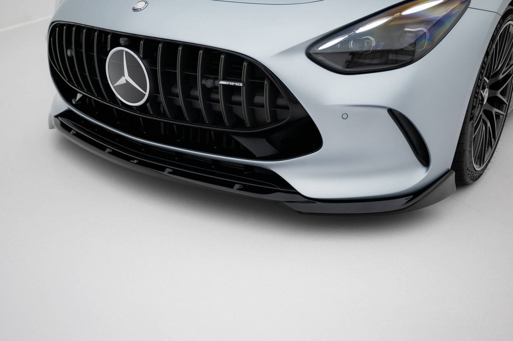 Maxton Design Street+ Spoilerlippe Front Ansatz V.2 passend für Mercedes-AMG GT 63 / 55 / 63 S E Performance C192 schwarz Hochglanz