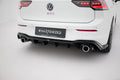 Maxton Design Diffusor Heck Ansatz V.2 passend für VW Golf GTI Mk8 schwarz Hochglanz