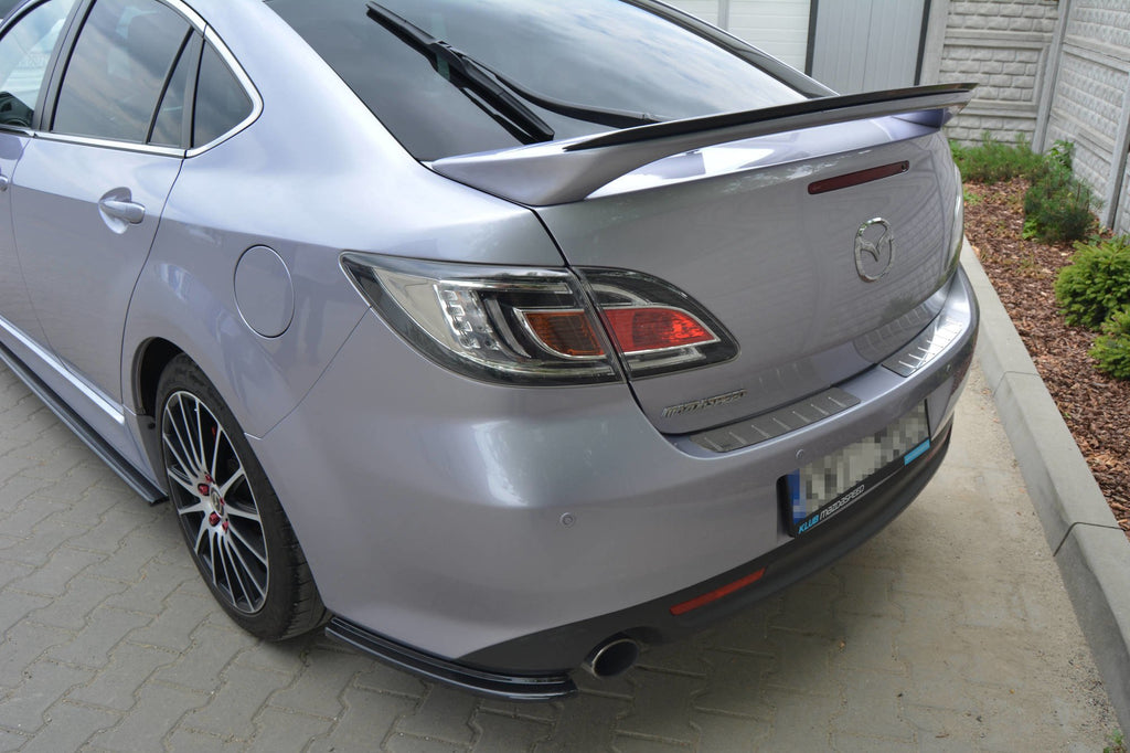Maxton Design Spoiler CAP für MAZDA 6 MK2 SPORT HATCH (GH-SERIES) vor Facelift schwarz matt