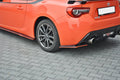 Maxton Design Heck Ansatz Flaps Diffusor V.2 passend für Toyota GT86 Facelift schwarz Hochglanz