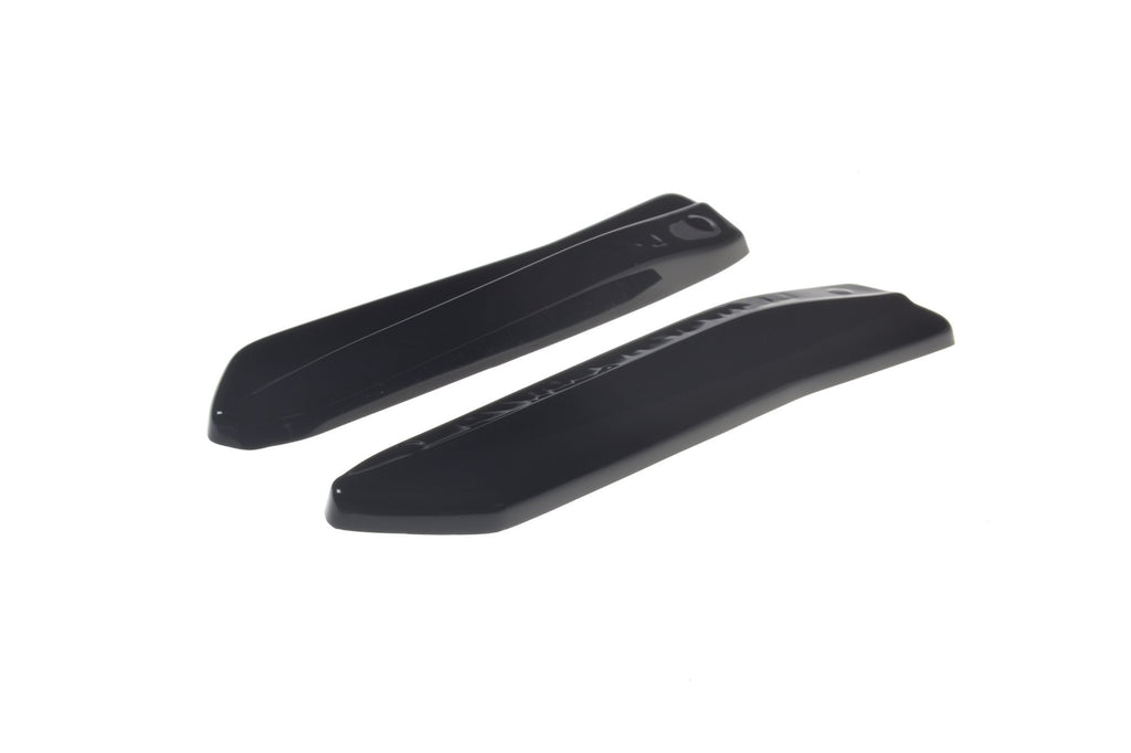 Maxton Design Heck Ansatz Flaps Diffusor passend für Lexus NX Facelift schwarz Hochglanz