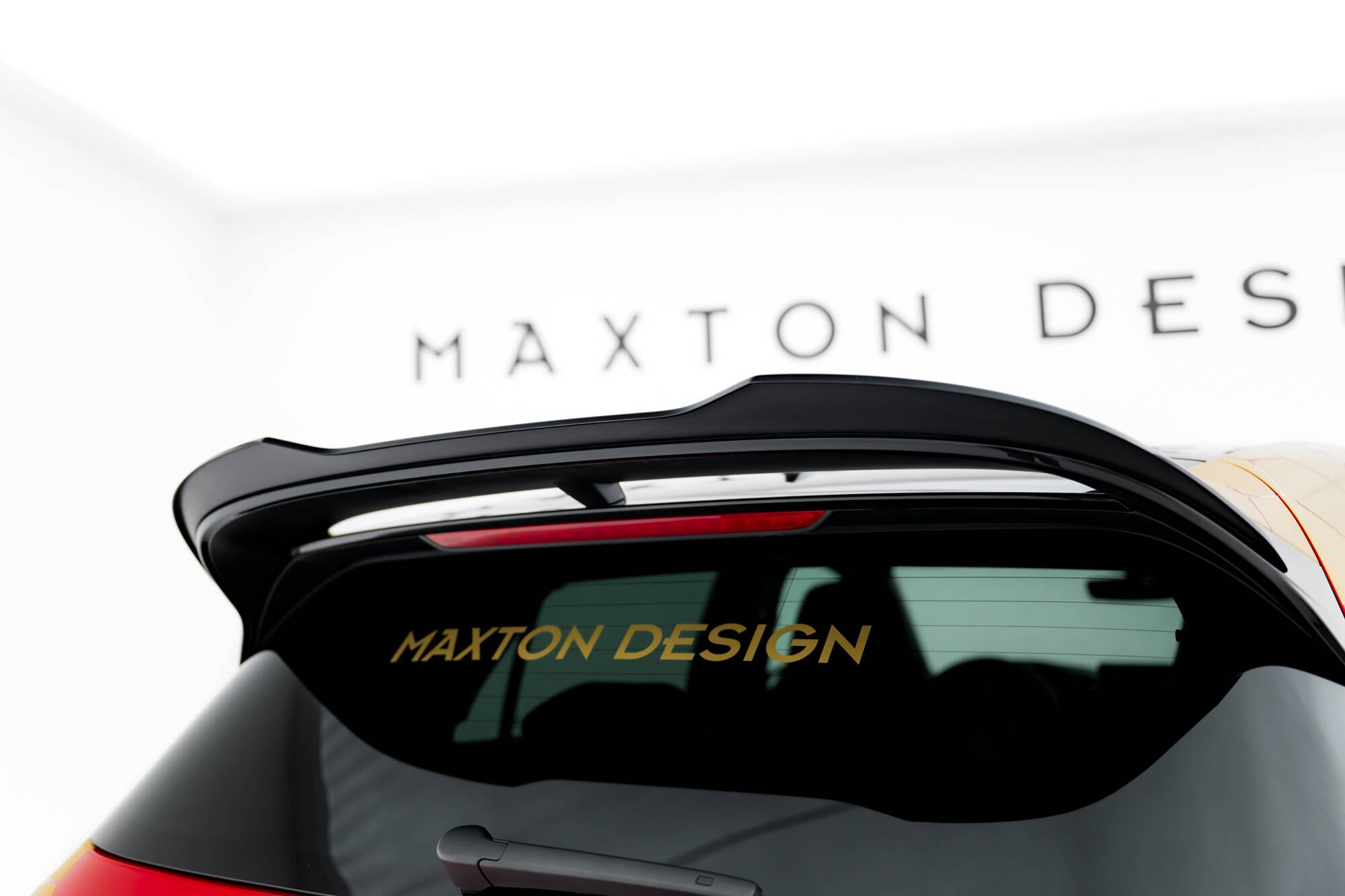 Maxton Design Spoiler CAP passend für VW Golf GTI Clubsport Mk8 Facelift schwarz Hochglanz
