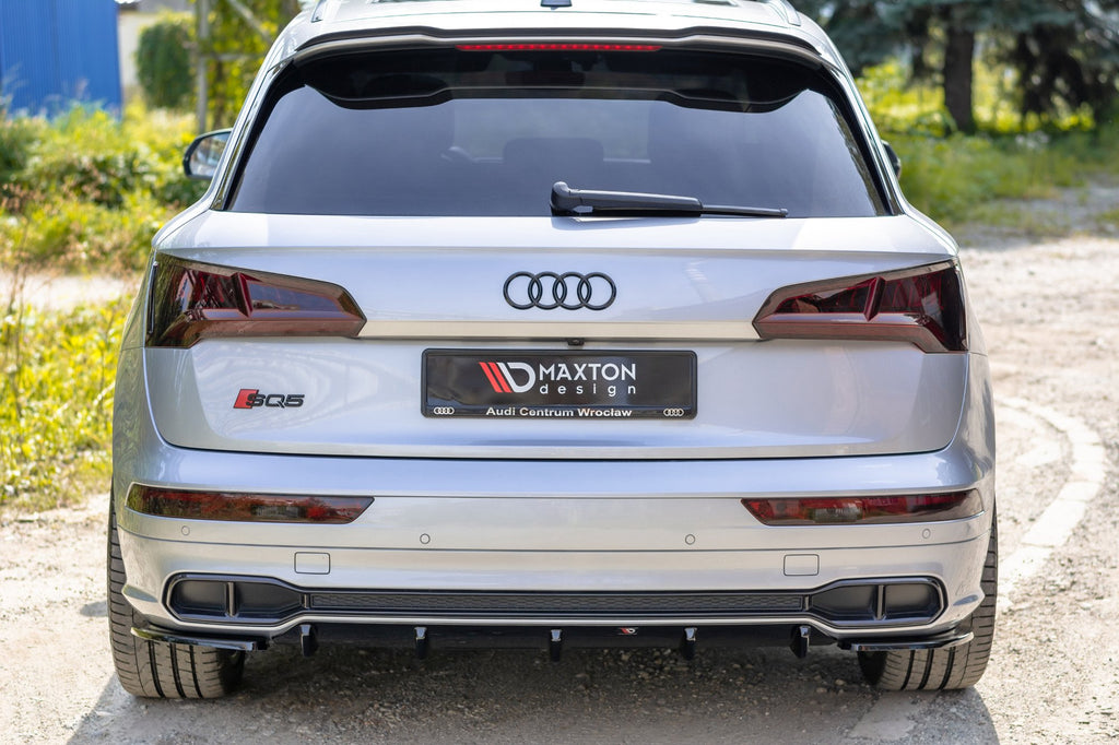 Maxton Design Diffusor Heck Ansatz passend für Audi SQ5/Q5 S-line Mk2 schwarz Hochglanz