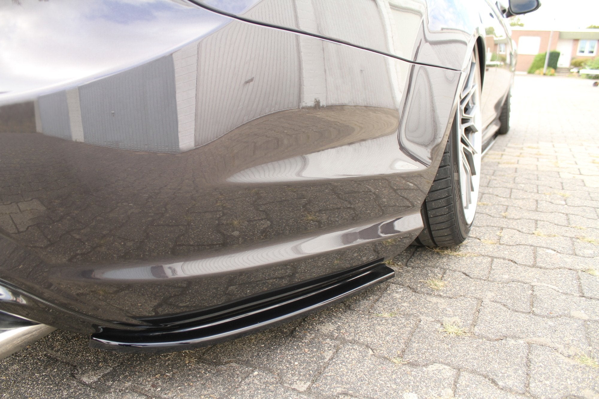 Maxton Design Heck Ansatz Flaps Diffusor passend für MERCEDES CL 500 C216 AMGLINE schwarz Hochglanz
