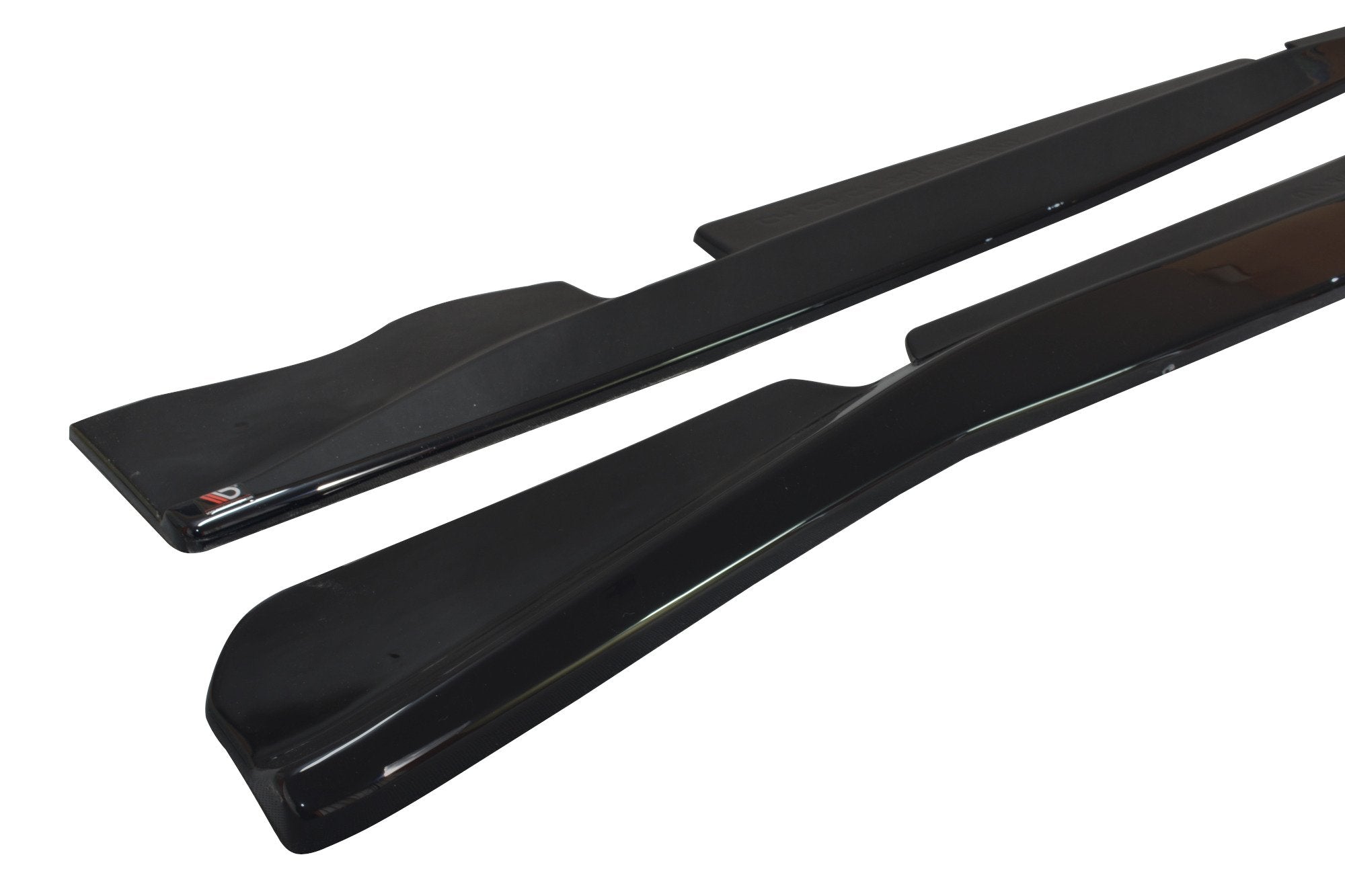 Maxton Design Street+ Seitenschweller Leisten passend für V.1 passend für Chevrolet Corvette Stingray C7 schwarz Hochglanz