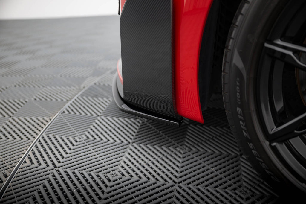 Maxton Design Street+ Spoilerlippe Front Ansatz passend für BMW M2 M-Performance G87 schwarz Hochglanz