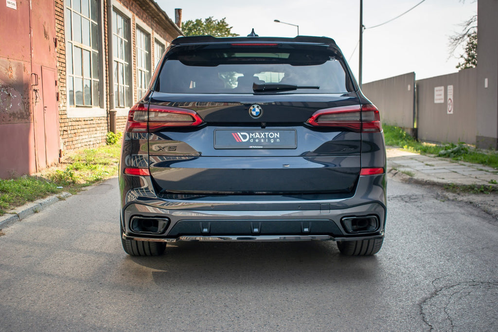 Maxton Design Heckansatz BMW X5 G05 M Paket schwarz Hochglanz für BMW X5 G05