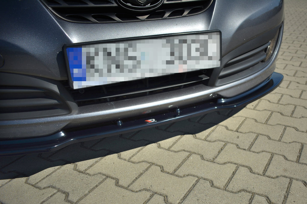 Maxton Design Street+ Spoilerlippe Front Ansatz passend für Hyundai Genesis Coupe Mk1 schwarz Hochglanz
