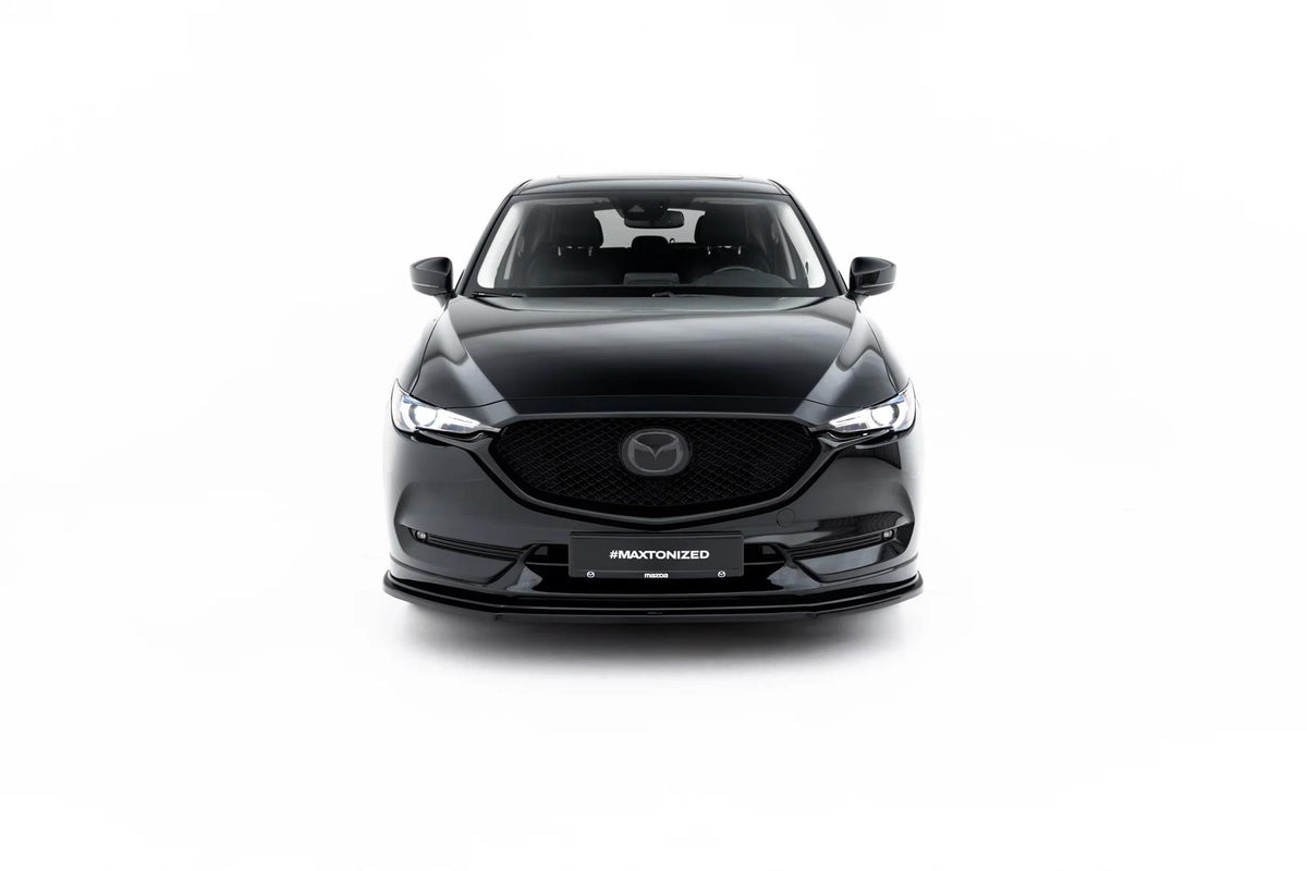 Maxton Design Frontspoiler für Mazda CX-5 Mk2 Facelift [2021-2025] | Schwarz Hochglanz | ABS-Kunststoff