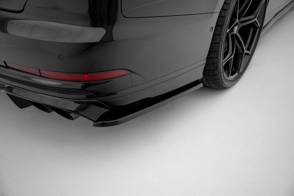Maxton Design Heck Ansatz Flaps Diffusor V.2 passend für Audi S8 D5 schwarz Hochglanz