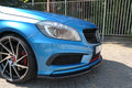 Maxton Design Street+ Spoilerlippe Front Ansatz passend für Mercedes W176 AMG-LINE vor Facelift schwarz Hochglanz