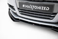 Maxton Design Street Pro Street+ Spoilerlippe Front Ansatz + Flaps passend für Audi TT S / TT S-Line 8J Facelift schwarz Hochglanz