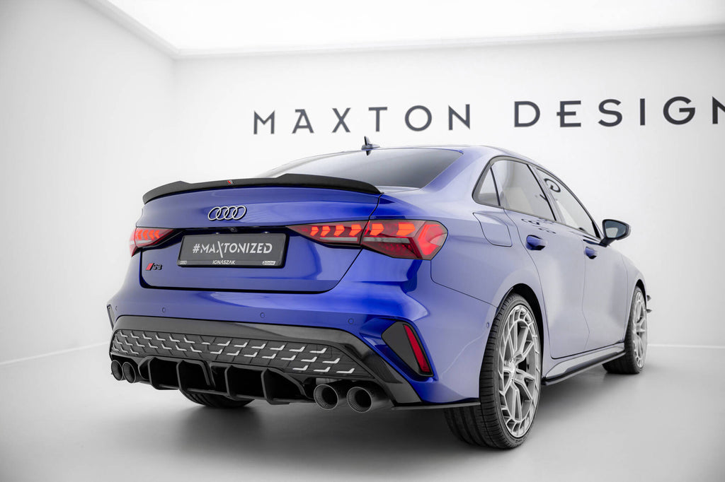 Maxton Design Street Pro Heckschürze passend für Audi S3 Limousine 8Y Facelift