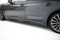 Maxton Design Street+ Seitenschweller Leisten passend für Audi A5 Sportback F5 Facelift schwarz Hochglanz