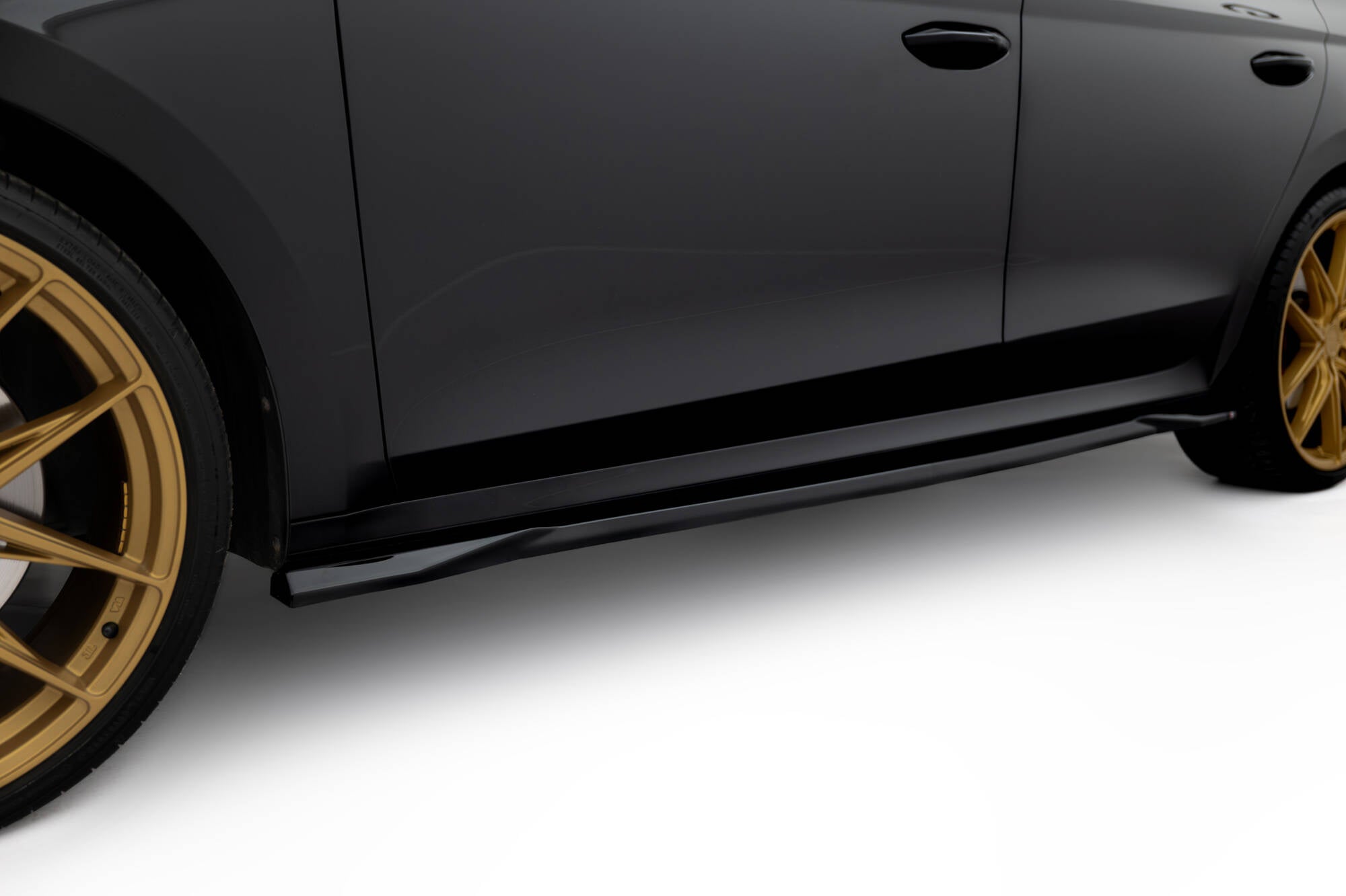 Maxton Design Street+ Seitenschweller Leisten passend für Skoda Octavia Liftback / Combi Mk4 Facelift schwarz Hochglanz