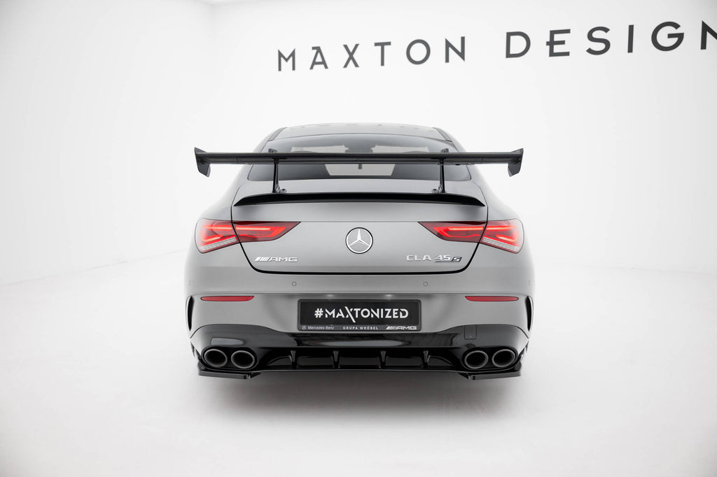 Maxton Design Carbon Spoiler With Upper Swan Mounting Mercedes-Benz CLA Coupe C118 / C118 Facelift für Mercedes-Benz CLA C118