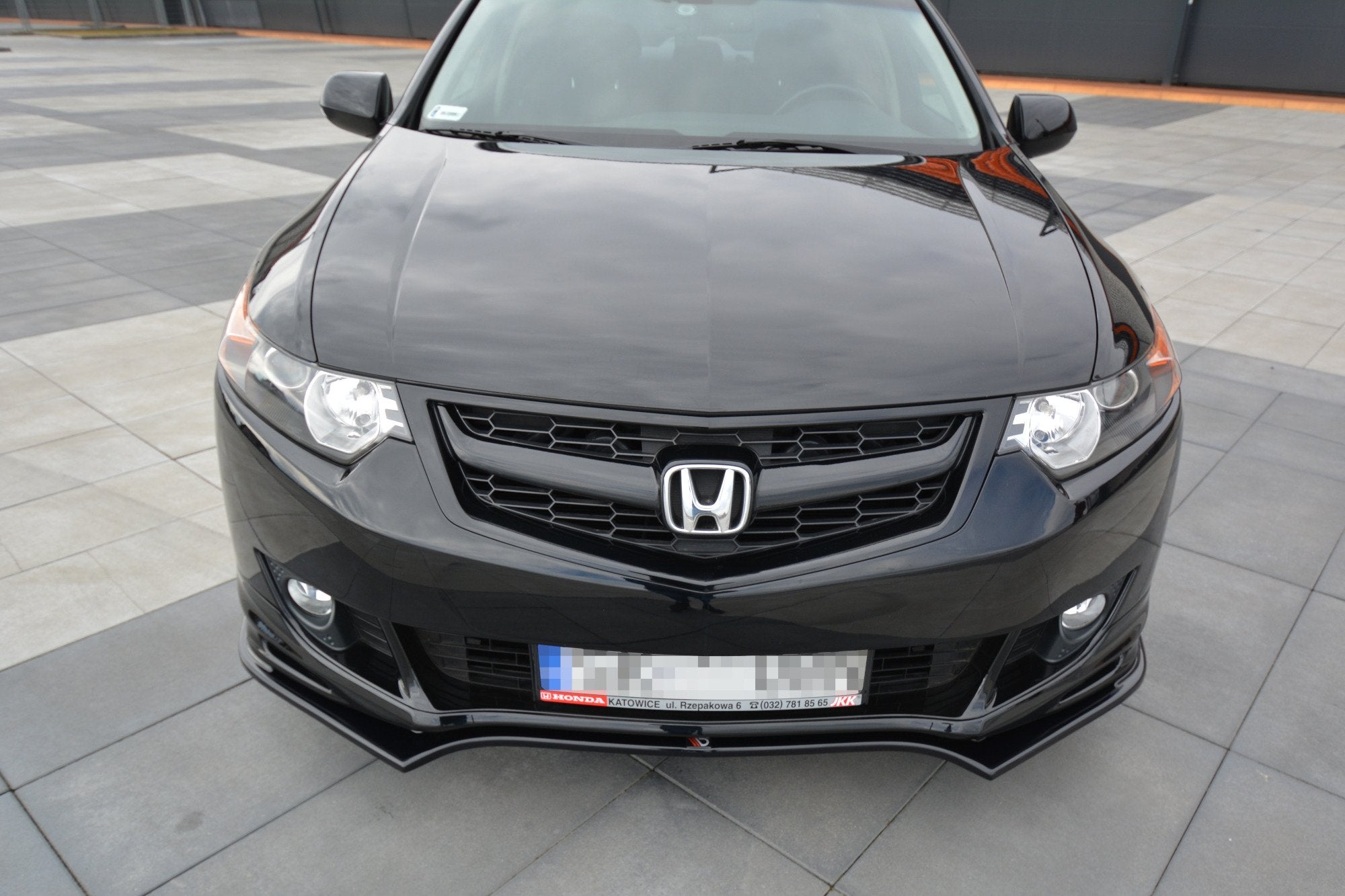 Maxton Design Front Ansatz für HONDA ACCORD MK.8 TYPE-S CU-Serie vor Facelift SEDAN Carbon Look