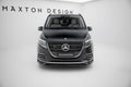Maxton Design Street+ Spoilerlippe Front Ansatz passend für Mercedes-Benz V / Vito AMG-Line W447 Facelift 2 schwarz Hochglanz