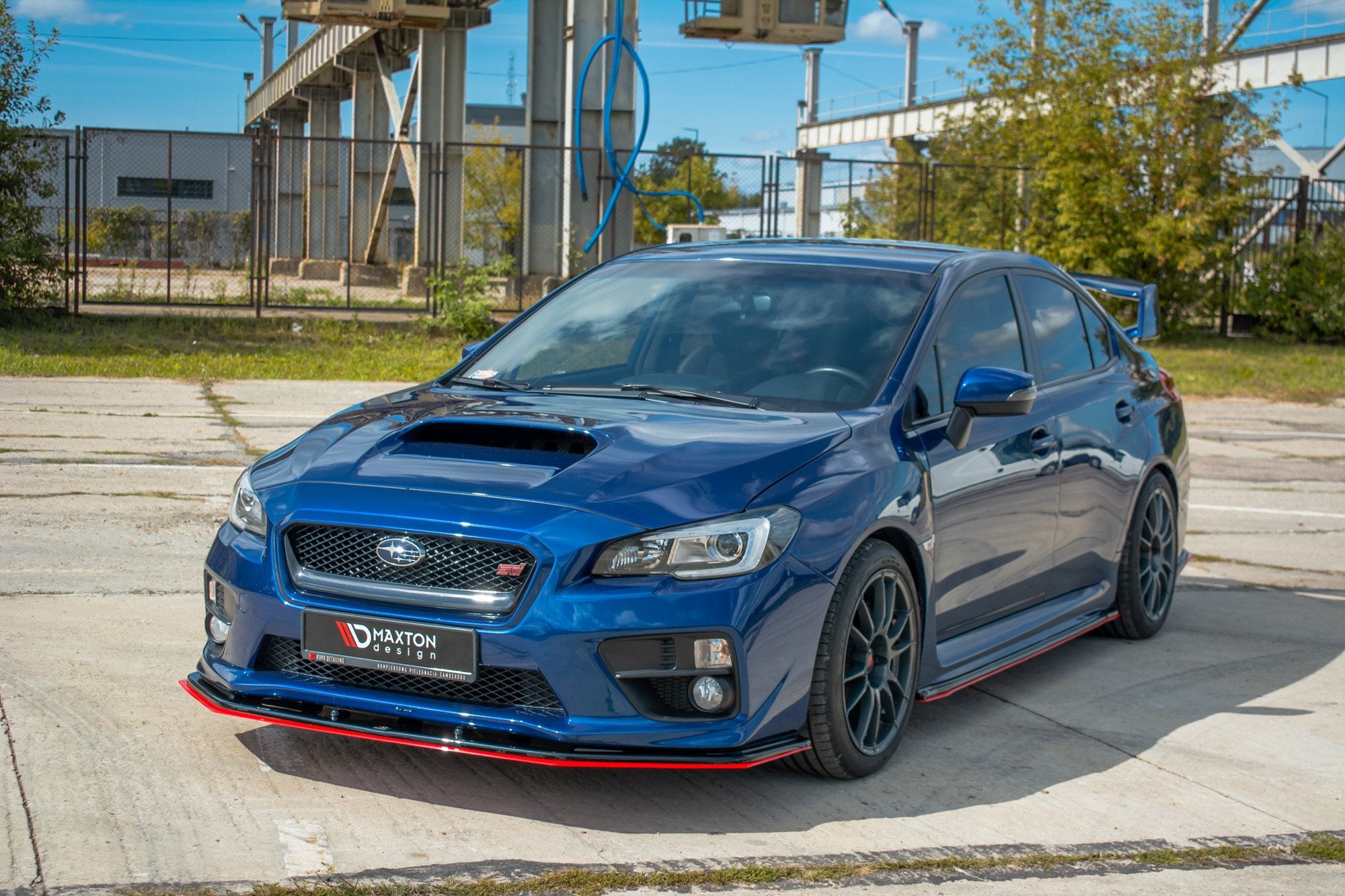 Maxton Design Street+ Spoilerlippe Front Ansatz V.4 passend für SUBARU WRX STI