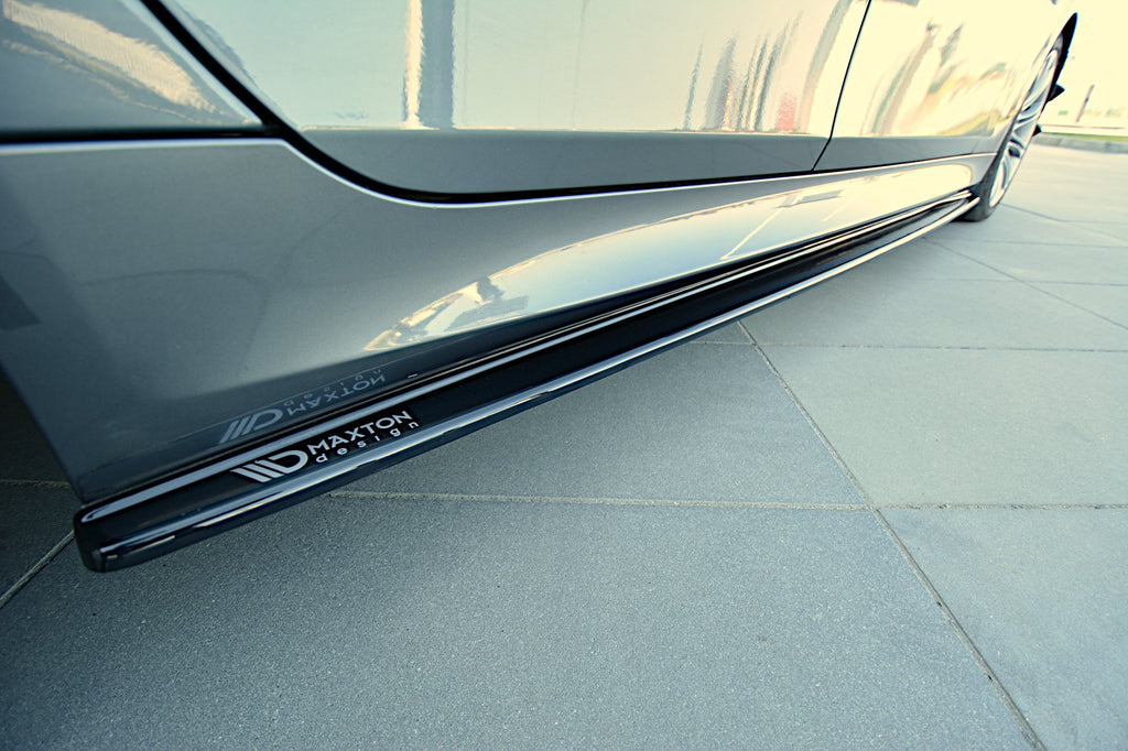 Maxton Design Street+ Seitenschweller Leisten passend für BMW 5er E60/61 M Paket schwarz Hochglanz