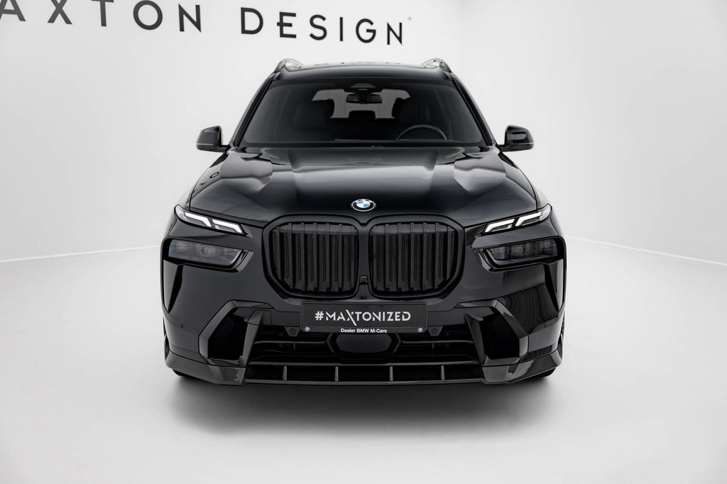 Maxton Design Prepreg Carbon Fiber Street+ Spoilerlippe Front Ansatz passend für BMW X7 M-Paket G07 Facelift